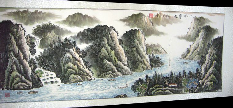 小六尺國畫山水