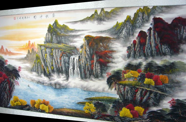 大寫意水墨山水畫
