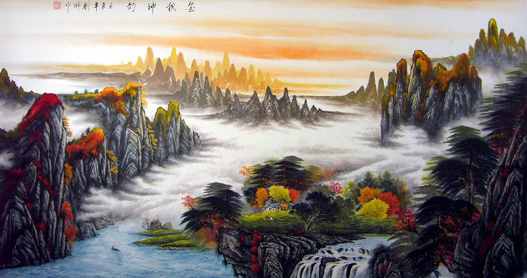 掛家里客廳的畫