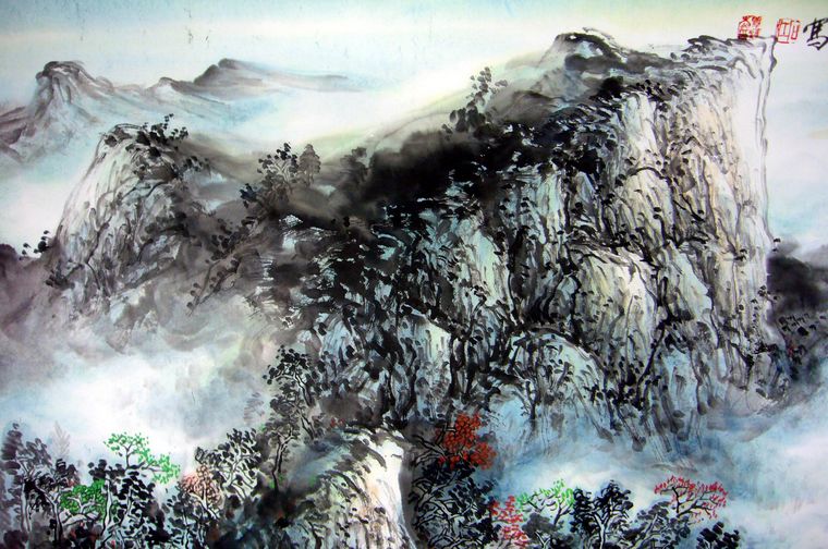 國畫風景山水