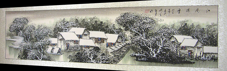 水鄉(xiāng)風景畫
