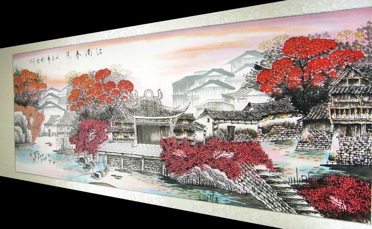 適合客廳掛的山水畫