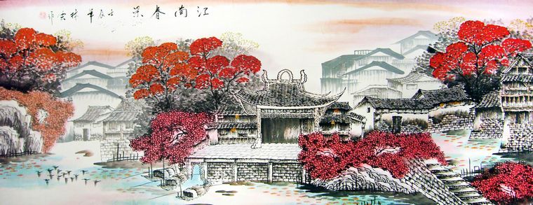 適合客廳掛的山水畫
