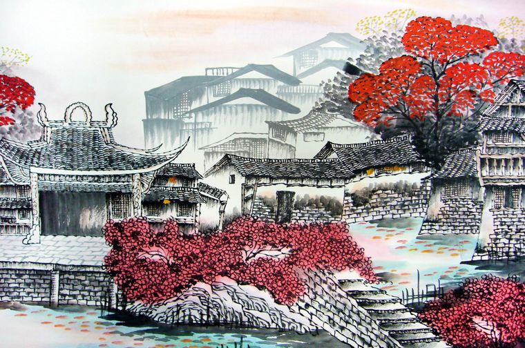 適合客廳掛的山水畫
