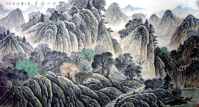 寫意山水畫作品