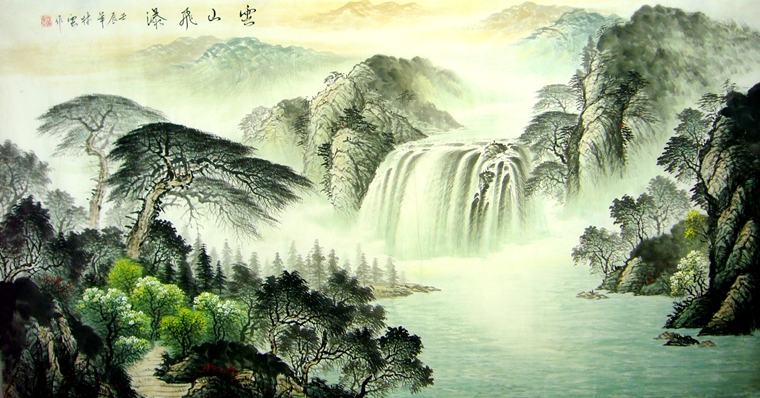 客廳風(fēng)景山水畫