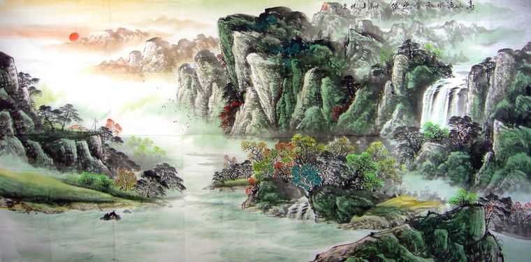 水墨國畫山水