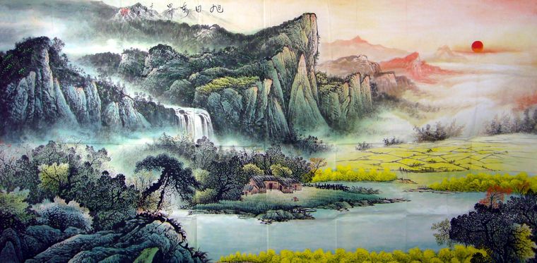 大八尺山水畫