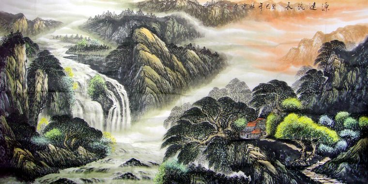 大八尺國畫山水
