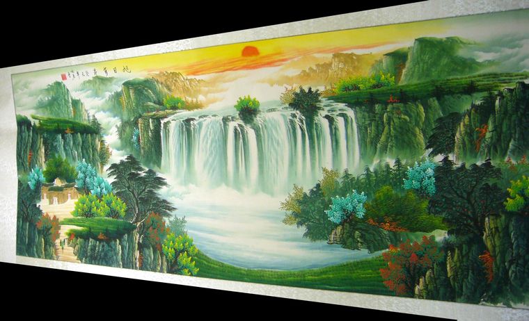 山水國(guó)畫(huà)作品