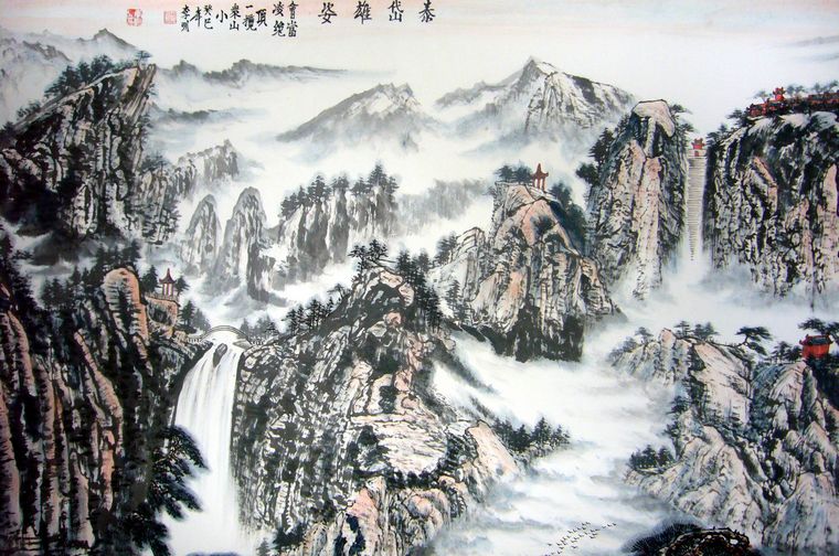 國畫精品山水畫