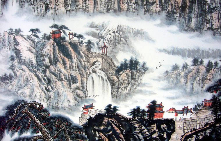 國畫精品山水畫