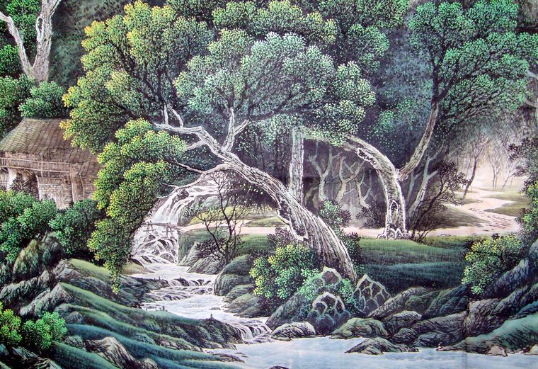 八尺優秀國畫山水