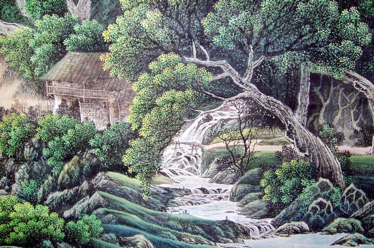 八尺優秀國畫山水