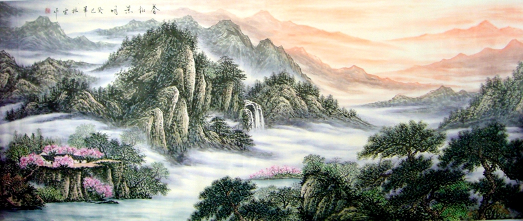 水墨寫意山水畫