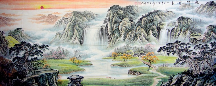 八尺國畫山水精品