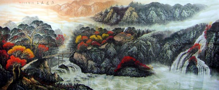 大丈二國畫山水