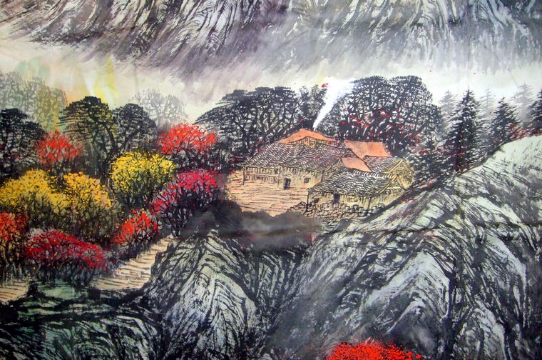 大丈二國畫山水