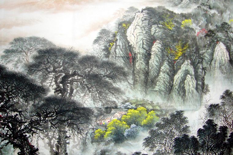 巨幅山水畫