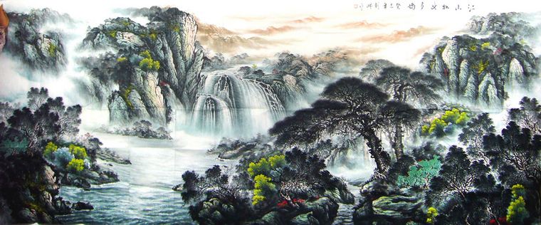 巨幅山水畫