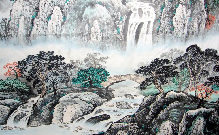 大丈二寫意山水