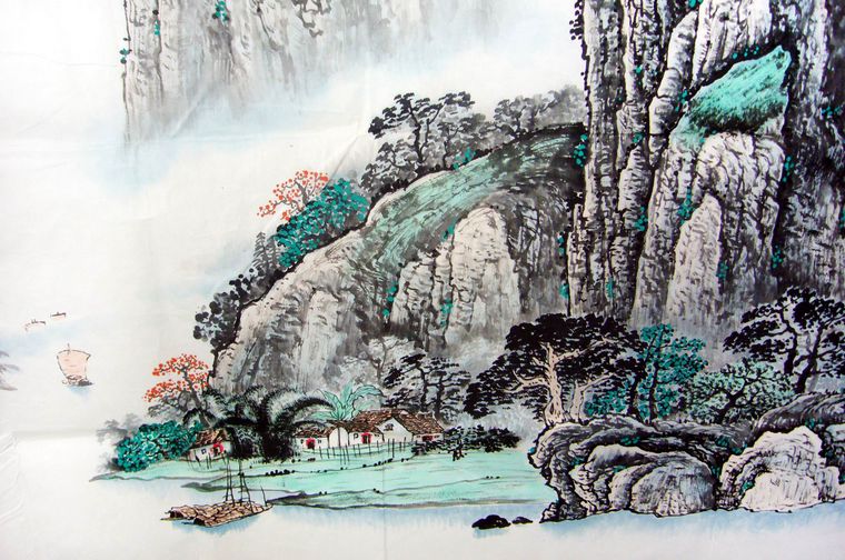 大丈二寫意山水