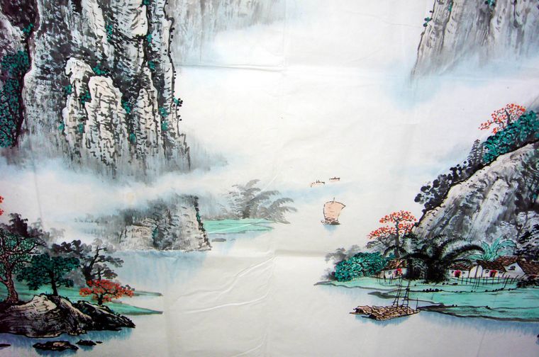 大丈二寫意山水