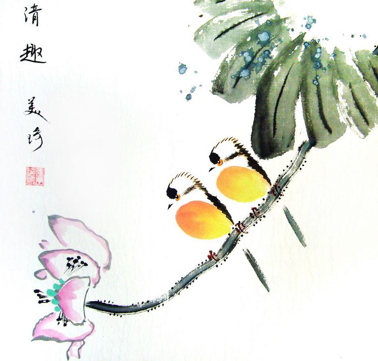 小品花鳥作品