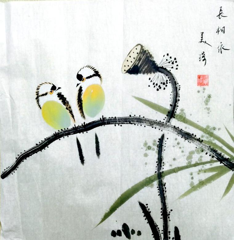 小斗方水墨畫