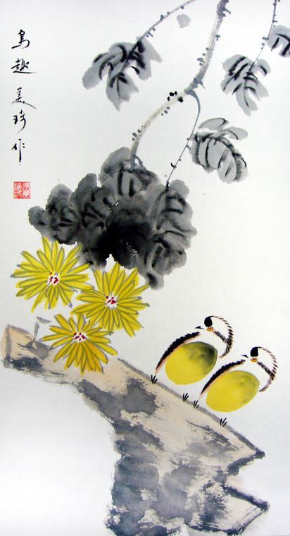 走廊過道臥室書房花鳥畫