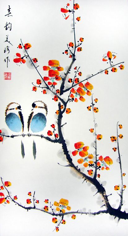 小品花鳥作品