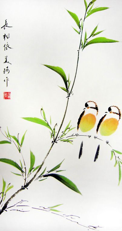 小條幅寫意畫