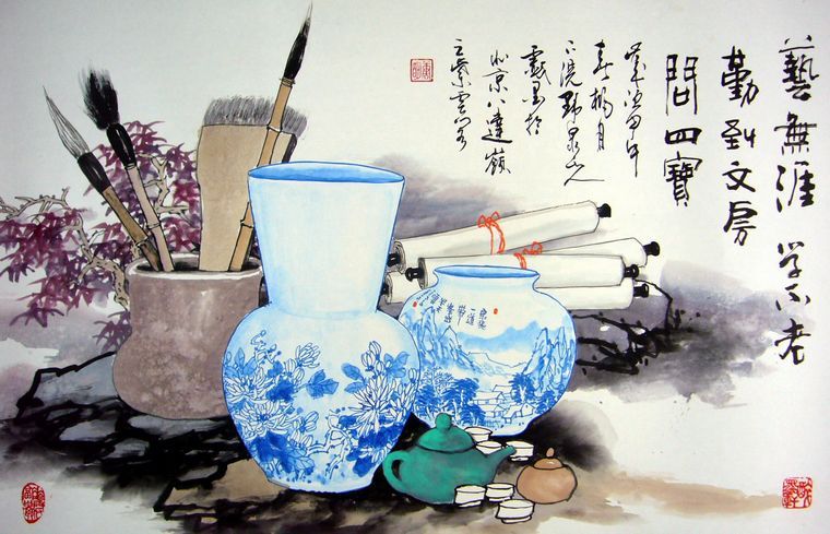 精品寫意水墨國畫