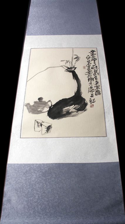 國畫寫意條幅作品
