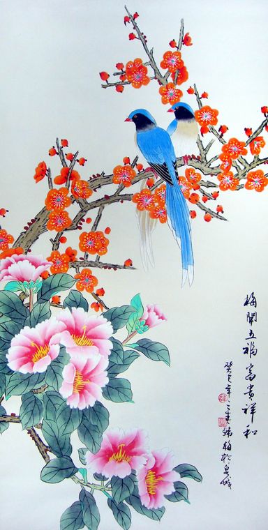 工筆寫意花鳥畫