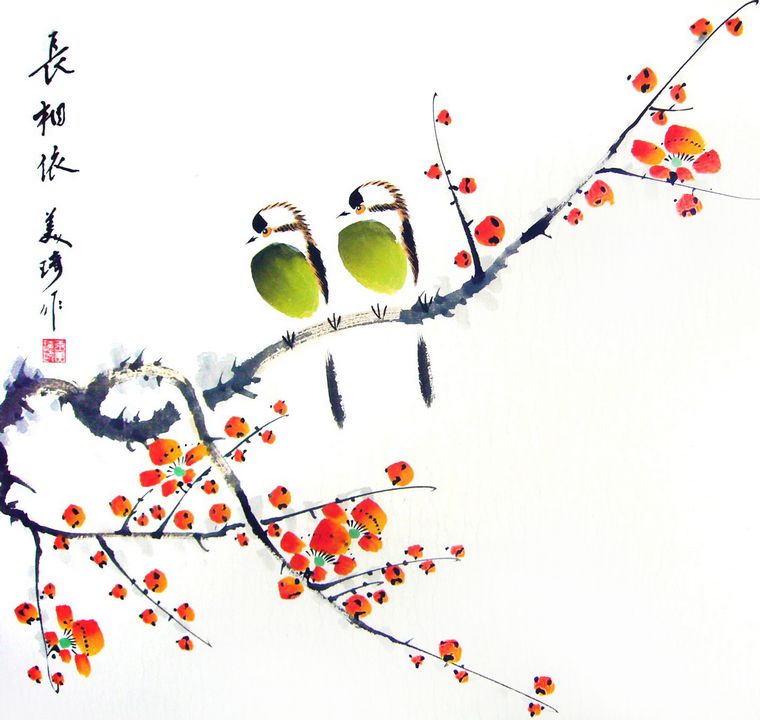水墨花鳥(niǎo)