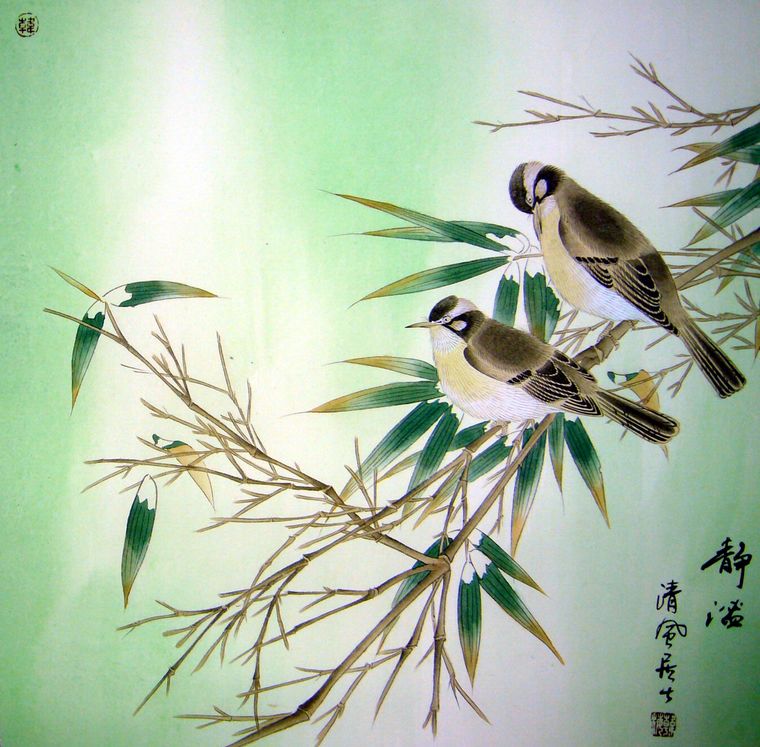 工筆畫竹子