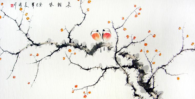 花鳥畫作品