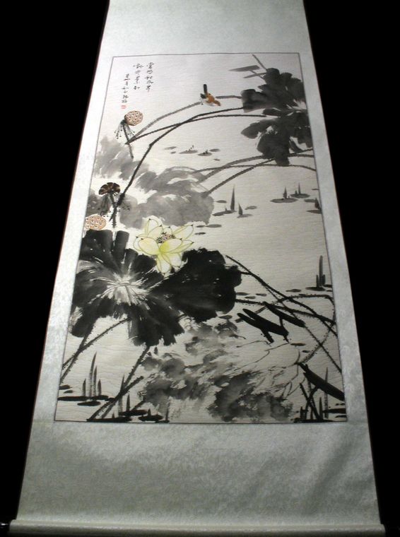蓮花水墨畫(huà)