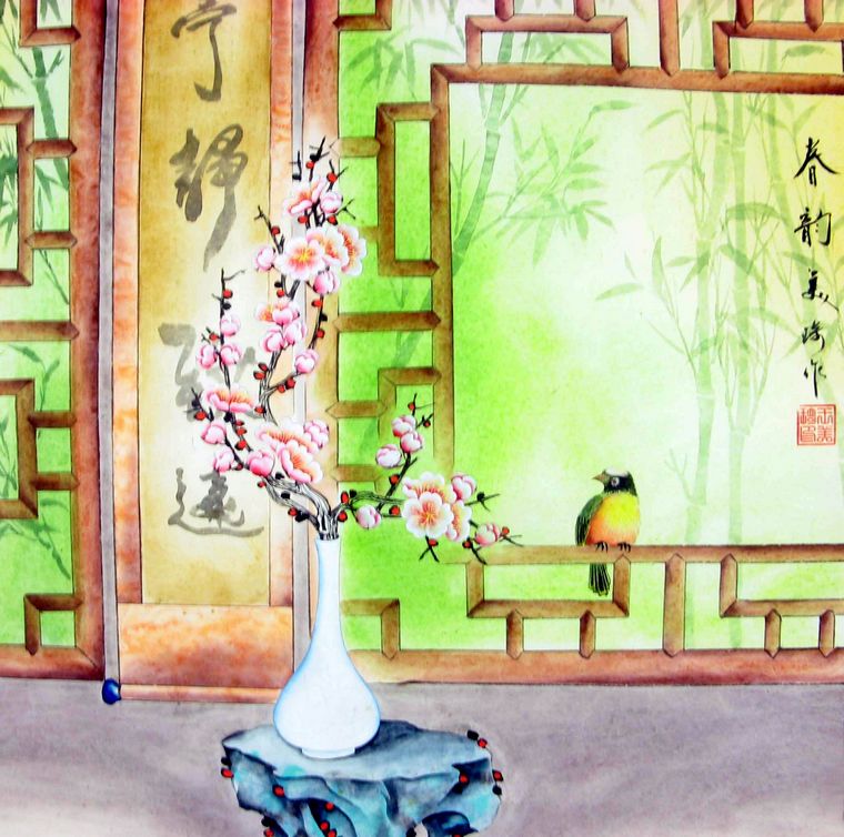 國(guó)畫(huà)工筆花鳥(niǎo)圖
