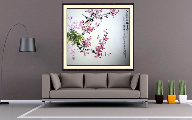 斗方花鳥作品