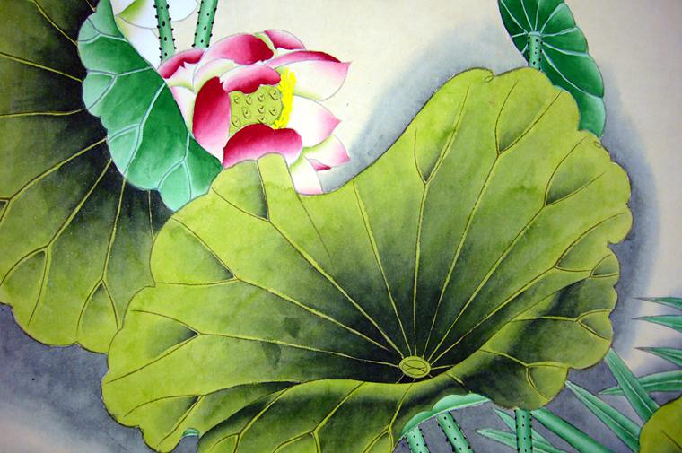 工筆畫荷花圖