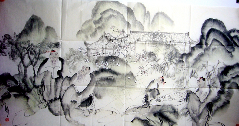 四尺古代人物畫