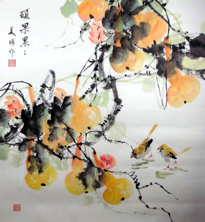 水墨花鳥畫