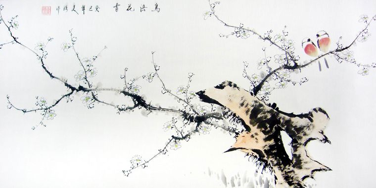 國畫梅花作品