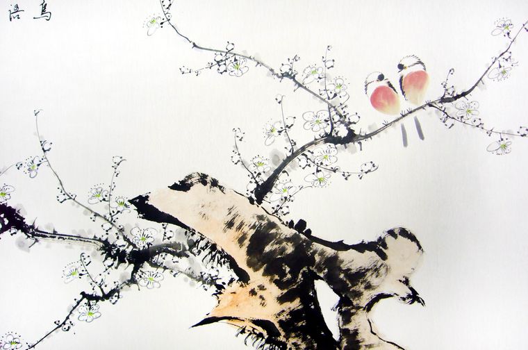 國畫梅花作品