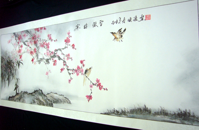 小六尺寒梅圖