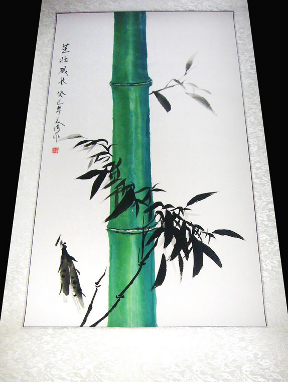 竹子水墨畫