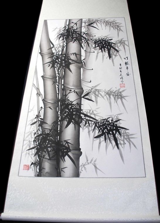 水墨竹畫