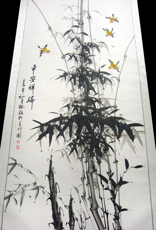 國畫水墨竹